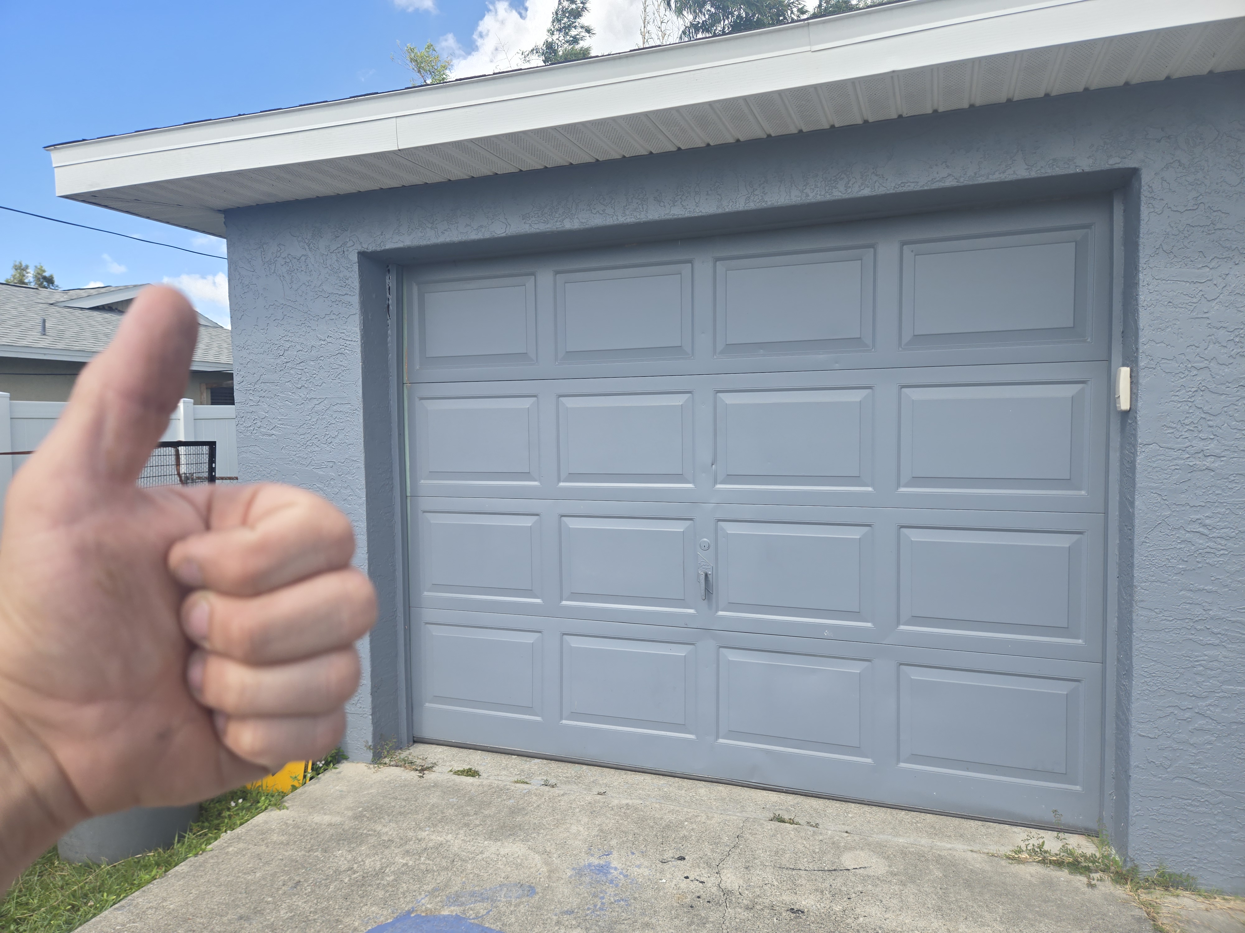 Clean, serviced garage front in Three Oaks
